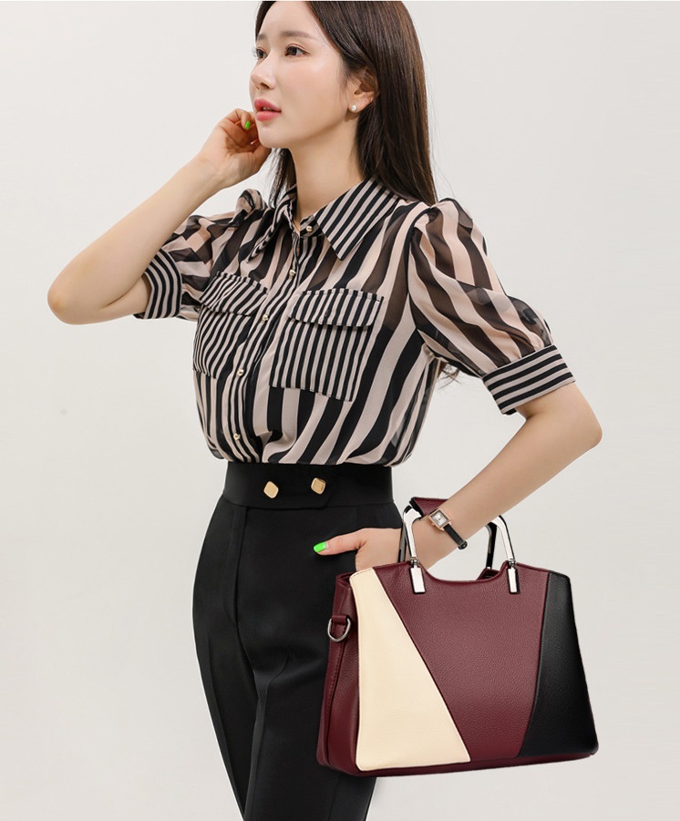 Genuine Leather temperament Tote Bag - Image 2